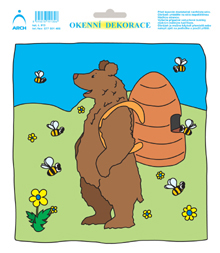 Medvídek s včelkami