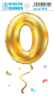 Adhezní nálepky - balónek nula