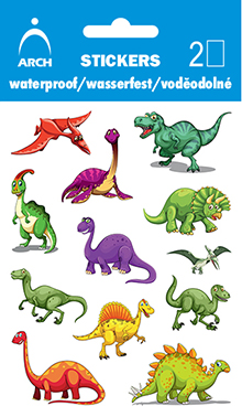 Voděodolné samolepky - dinosauři 02