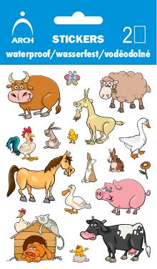 Voděodolné samolepky - domácí zvířátka 01