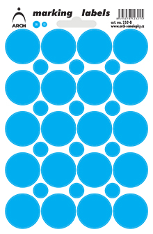 Samolepicí kolečka 25 mm - MIX po 5 kusech