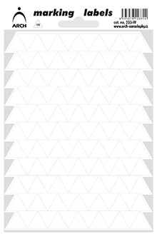 Samolepicí trojúhelníky 15 mm - bílé