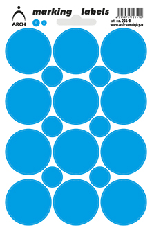 Samolepicí kolečka 33 mm - MIX po 5 kusech